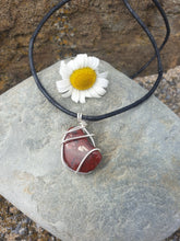 Load image into Gallery viewer, Mahogany Jasper Sterling Silver Pendant Necklace
