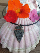 Load image into Gallery viewer, Jasper arrowhead pendant necklace

