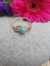 Load image into Gallery viewer, Amazonite &amp; Copper Ring
