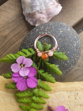 Load image into Gallery viewer, Carnelian &amp; Pink Opal anxiety ring
