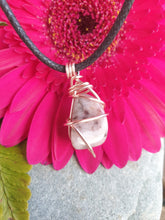 Load image into Gallery viewer, Strawberry quartz pendant necklace
