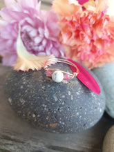 Load image into Gallery viewer, Pink Tourmaline &amp; Howlite Anxiety Ring
